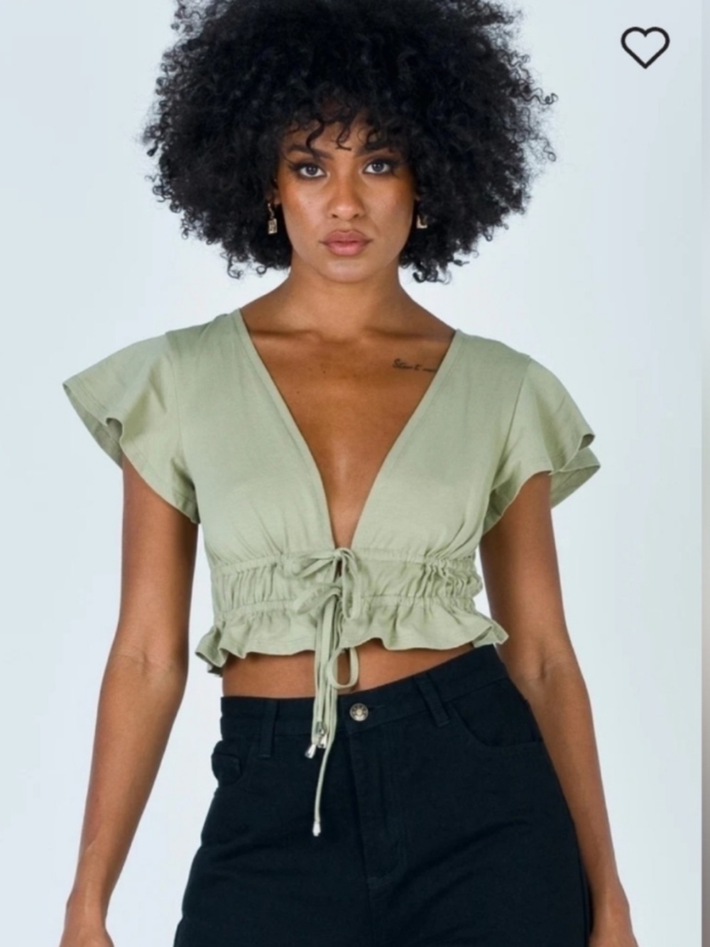 Princess Polly Womens Jamison Reid Short Sleeve Crop Top